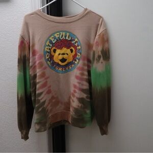 Tie-Dye Grateful Dead Forever Bear Graphic Sweatshirt